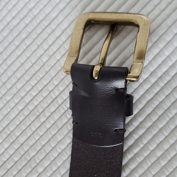 Tommy Hilfiger Belt Men's 40 Black Genuine Leather 47" Long 1.25" Wide 40/100 - Picture 7 of 12